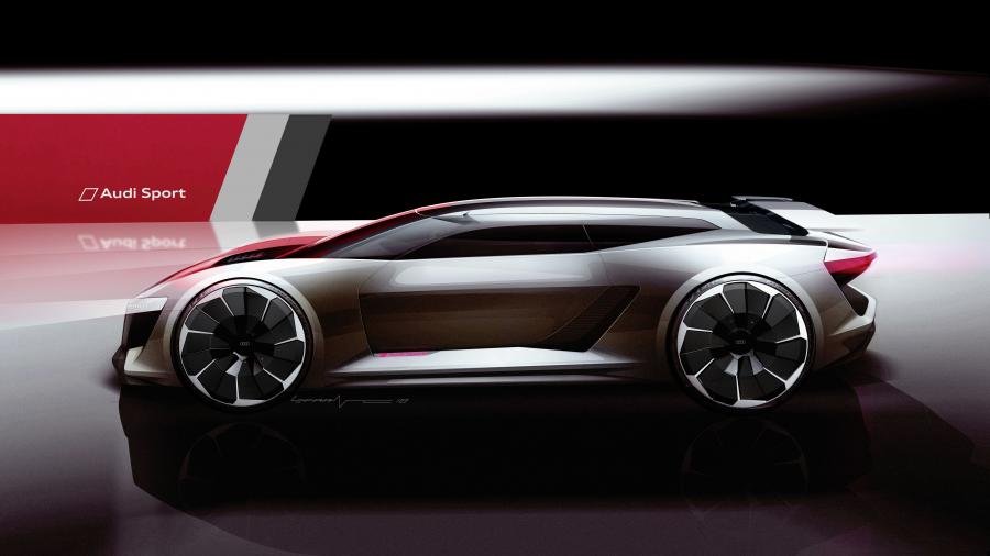 Эскиз Audi PB 18 e-tron 2018 года  (фото 8 из 51)